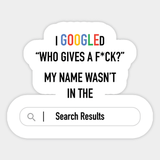 Google Search Results Sticker